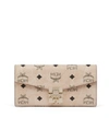 Mcm Patricia Two Fold Wallet With Chain In Visetos In Ig