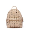 Mcm Stark Side Studs Rucksack In Visetos In Beige