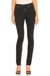 Saint Laurent High-rise Skinny Jeans In Black