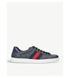 GUCCI New Ace GG canvas trainers,5120-10004-1532002979