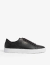 Axel Arigato '90 Clean' Black Low Top Sneakers With Logo Lettering On The Side In Blk/white