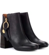 SEE BY CHLOÉ LEATHER ANKLE BOOTS,P00292953-14
