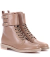 GIANVITO ROSSI LAGARDE LEATHER COMBAT BOOTS,P00292086