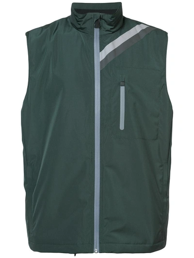 Aztech Mountain Cathedral Waistcoat In Green