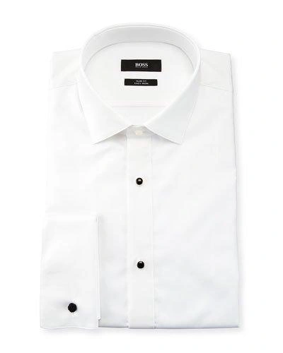 Hugo Boss Boss Men's Jant Formal Slim-fit Cotton Shirt In White