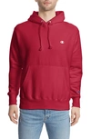 Champion Reverse Weave(r) All Over Logo Hoodie In Team Red Scarlet/red