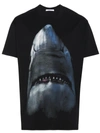 Givenchy Shark Print Cotton Short Sleeve T Shirt In 001 Black