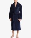 POLO RALPH LAUREN MEN'S PLUSH SHAWL-COLLAR ROBE