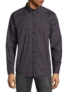 BEN SHERMAN Floral Cotton Button-Down Shirt,0400096402730