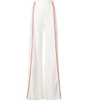 GALVAN White High Waisted Side Stripe Trousers,1280169330613283159