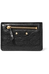 BALENCIAGA TEXTURED-LEATHER CARDHOLDER