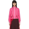 VALENTINO VALENTINO PINK AND RED PANELLED TRACK JACKET,PB3CE1613Q3