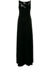 BOUTIQUE MOSCHINO EMBELLISHED NECK GOWN,A0442112412546915