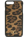 DOLCE & GABBANA LEOPARD PRINT IPHONE 7 PLUS CASE,BI2236AI89912531530