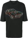 DIESEL BLACK GOLD car print T-shirt,TITANNEONCARBGTIH12548341