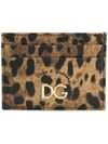 DOLCE & GABBANA leopard print cardholder,BI0330AI91512531465