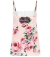 DOLCE & GABBANA SILK-BLEND CAMISOLE,P00302691-1