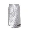 BALENCIAGA EMBOSSED METALLIC LEATHER SKIRT,P00279491