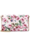 DOLCE & GABBANA Floral-printed leather shoulder bag