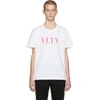 Valentino Printed Cotton-jersey T-shirt In White