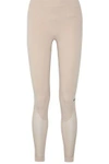 ADIDAS BY STELLA MCCARTNEY Seamless mesh-paneled stretch leggings,US 4772211930513070