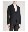 ARMANI COLLEZIONI Tailored-fit herringbone cotton-blend jacket