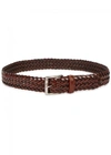 ANDERSON'S Brown woven leather belt
