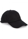 POLO RALPH LAUREN BLACK COTTON TWILL CAP