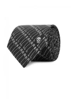 ALEXANDER MCQUEEN SAFTEY PIN SILK JACQUARD TIE