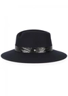 RAG & BONE RAG & BONE ZOE NAVY WOOL FEDORA