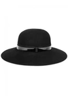 LANVIN CAPALINE BLACK FELT FEDORA