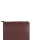 GIVENCHY ANTIGONA BIKER BURGUNDY LEATHER POUCH