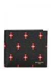 GIVENCHY TOTEM-PRINT BLACK LEATHER WALLET
