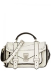 PROENZA SCHOULER PS1 SMALL ZIP-EMBELLISHED LEATHER SATCHEL