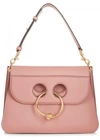 JW ANDERSON PIERCE MEDIUM ROSE LEATHER SHOULDER BAG