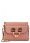 JW ANDERSON PIERCE MINI ROSE LEATHER SHOULDER BAG