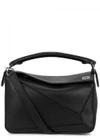 LOEWE PUZZLE SMALL BLACK LEATHER TOTE