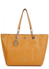 COACH TURNLOCK CHAIN LEATHER TOTE