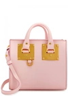 SOPHIE HULME ALBION BOX PINK LEATHER TOTE