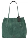 COACH MARKET LARGE JADE GREEN SUEDE TOTE