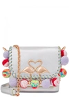 SOPHIA WEBSTER CLAUDIE SMALL POMPOM LEATHER CROSS-BODY BAG