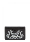 ALEXANDER MCQUEEN COAT OF ARMS PRINTED LEATHER CARD HOLDER