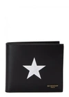 GIVENCHY BLACK STAR-PRINT LEATHER WALLET