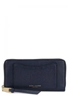 MARC JACOBS RECRUIT NAVY LEATHER CONTINENTAL WALLET