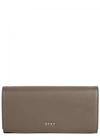 DKNY CHELSEA LARGE GREY LEATHER WALLET
