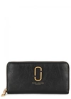 MARC JACOBS DOUBLE J BLACK LEATHER CONTINENTAL WALLET