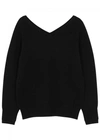 HELMUT LANG BLACK CASHMERE JUMPER