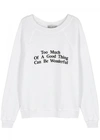WILDFOX TOO MUCH OF A GOOD THING SWEATSHIRT