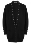 GIVENCHY BLACK STAR-EMBELLISHED CASHMERE CARDIGAN