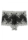 Wacoal Embrace Lace Embroidered Boyshort Underwear Lingerie In Black